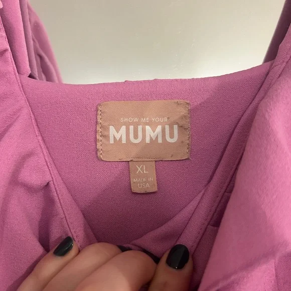 Show Me Your MuMu Asymmetrical Pink Ruffle Dress - Picture 3 of 5